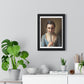 Young Woman with a Fan (1751-1756) by Pietro Antonio Rotari, from the Original, Framed Art Print