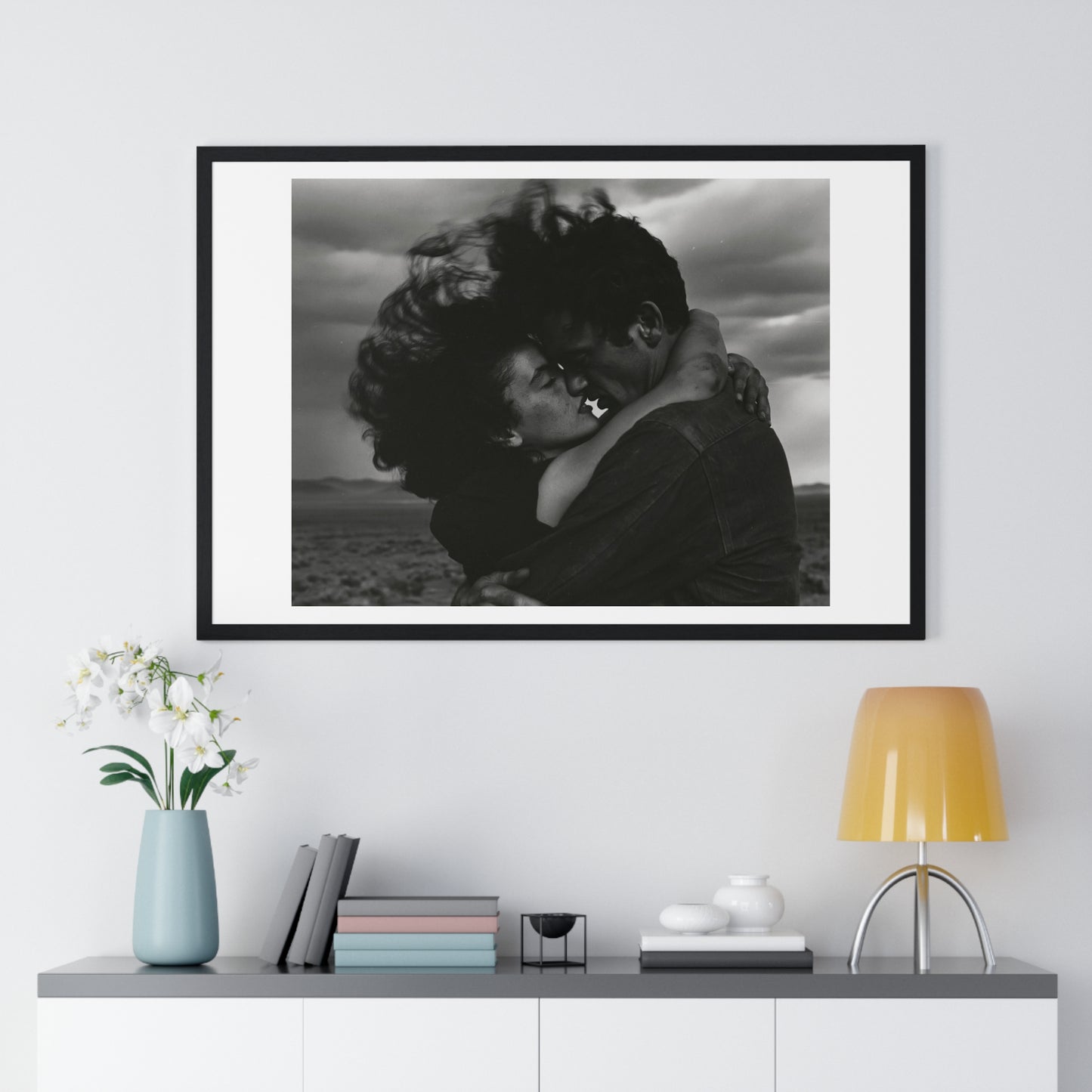 Nothing Else Matters, Romantic Black and White Photographic Art, Large Framed Print