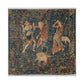Shepherd and Shepherdesses, South Netherlandish Tapestry (1500–1530) Canvas Art Print