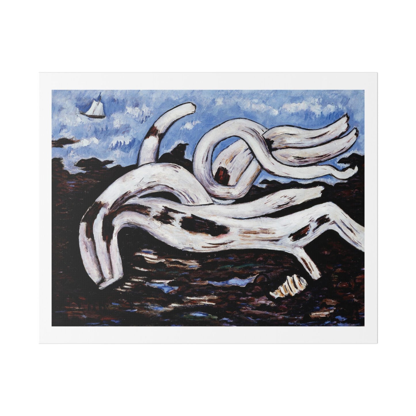 Driftwood on the Bagaduce (1939-1940) by Marsden Hartley, from the Original, Canvas Art Print