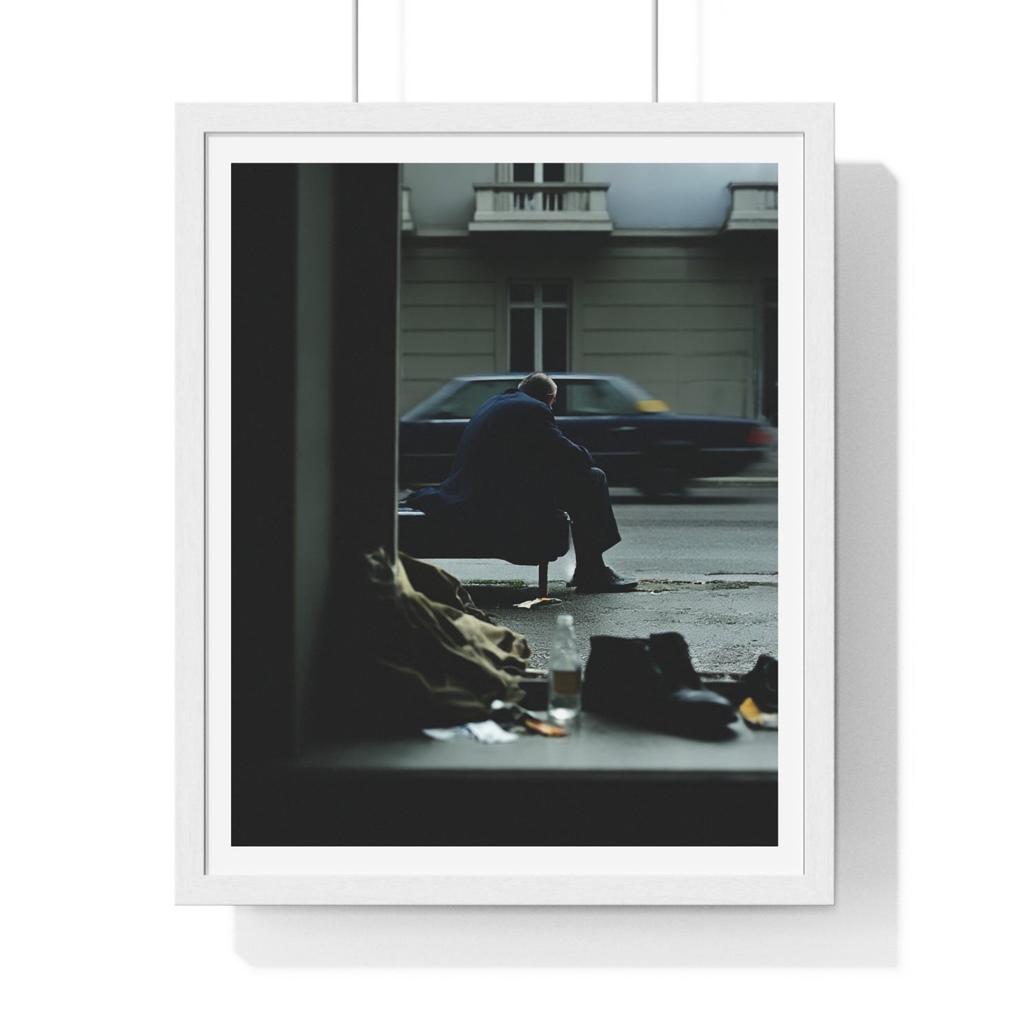 Raw Art Street Scene III 'Designed by AI' Framed Art Print