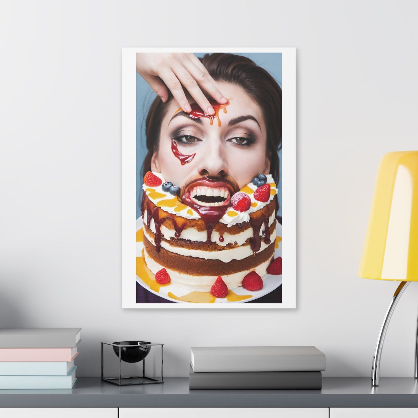 Unenthusiastic Birthdays 'Designed by AI' Canvas Art Print