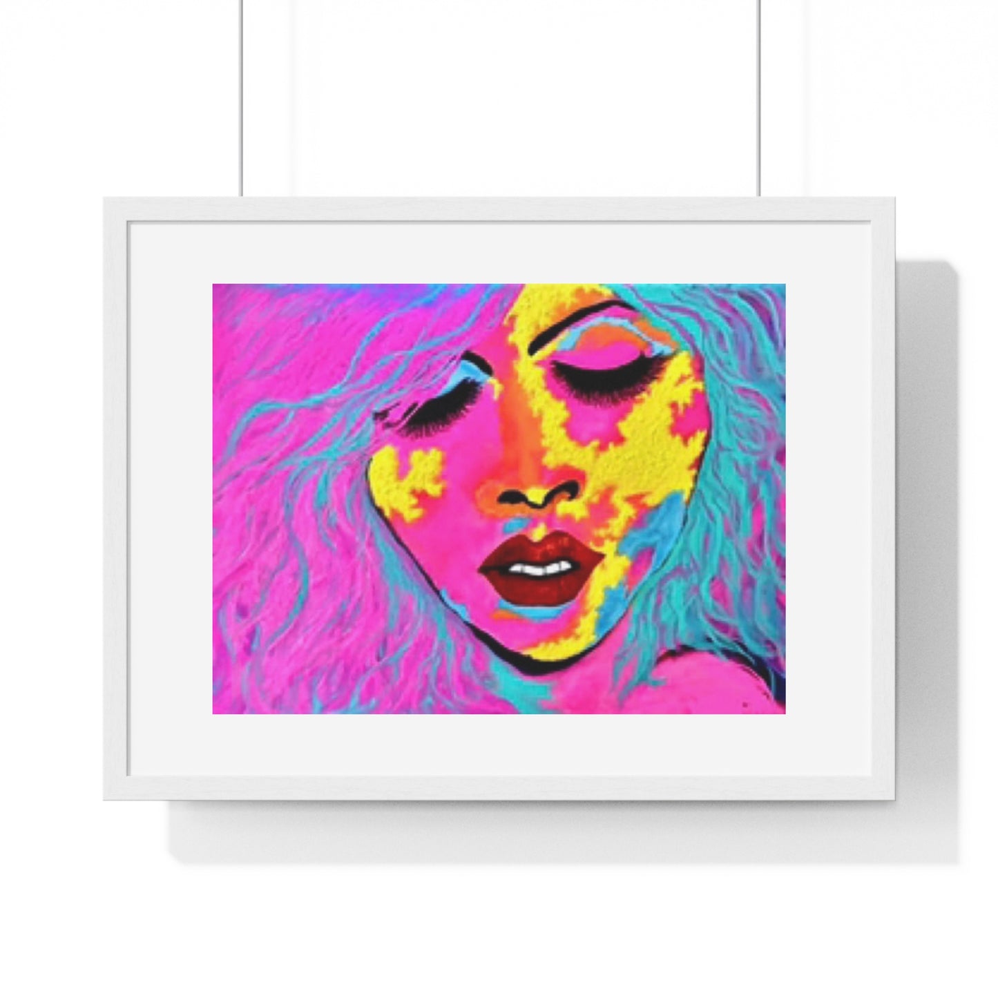 Ecstasy, Psychedelic Art 'Designed by AI' Framed Print
