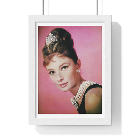 Audrey Hepburn in Breakfast at Tiffany's, Unknown Location, Unknown Date, from the Original, Framed Print