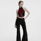 Punk Rave Morrigan Wasteland Tassel Flare Goth Pants in Black