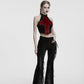 Punk Rave Morrigan Wasteland Tassel Flare Goth Pants in Black