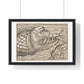 Jonah and the Whale 16th Century Print from the Original, Framed Art Print