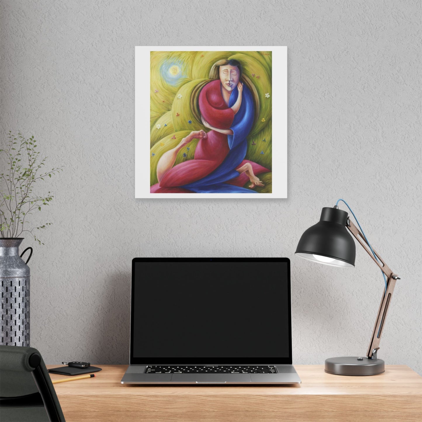 The Eternal Embrace 'Designed by AI' Canvas Art Print