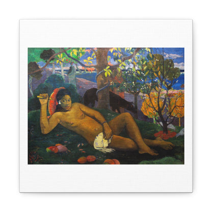 Te Arii Vahine 'The Queen, the King's Wife' (1896) by Paul Gauguin, Art Print from the Original on Satin Canvas