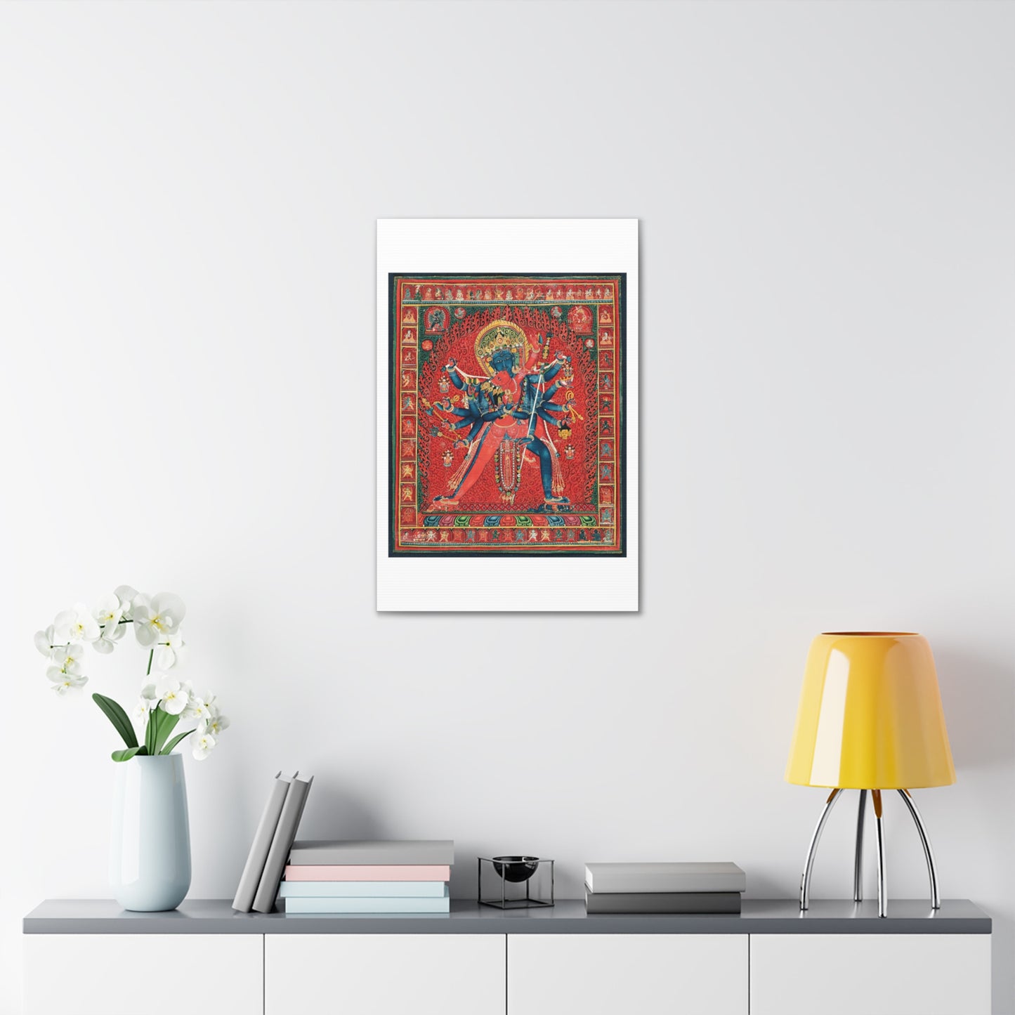 Chakrasamvara and Consort Vajravarahi (1450–1500) Canvas Art Print from the Original