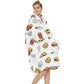 Extra-Large Printed Warm Layabout Blanket Hoodie