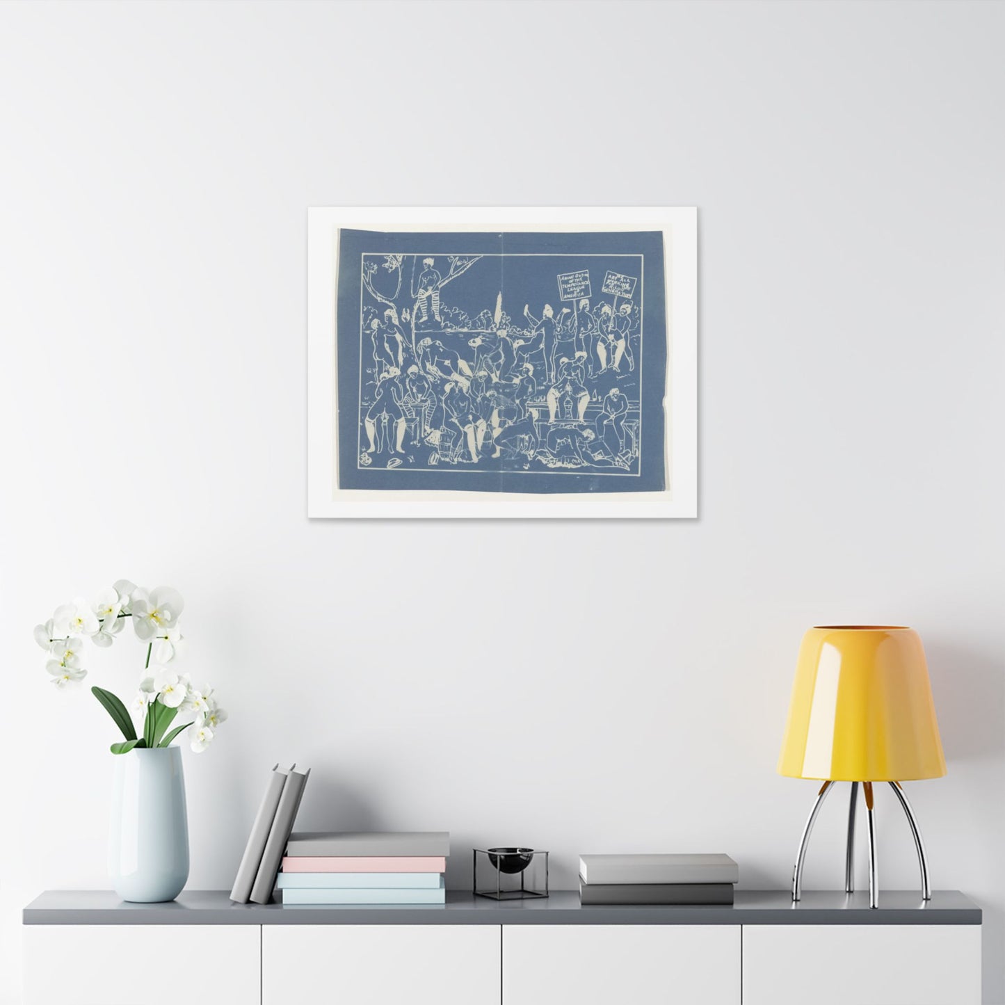 Fotoreproductie van Risqué Onderwerp, Tekening van een Orgie (circa 1900) by Anonymous, Canvas Art Print