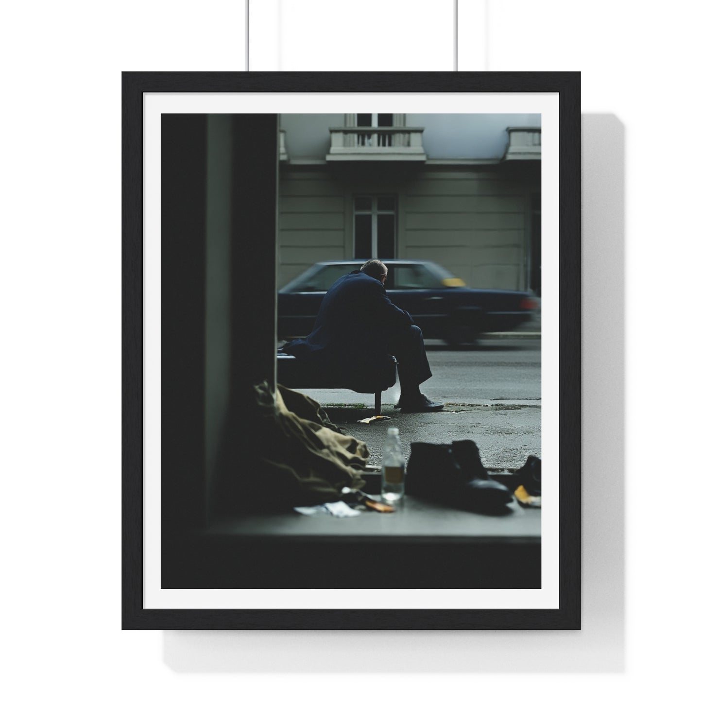 Raw Art Street Scene III 'Designed by AI' Framed Art Print