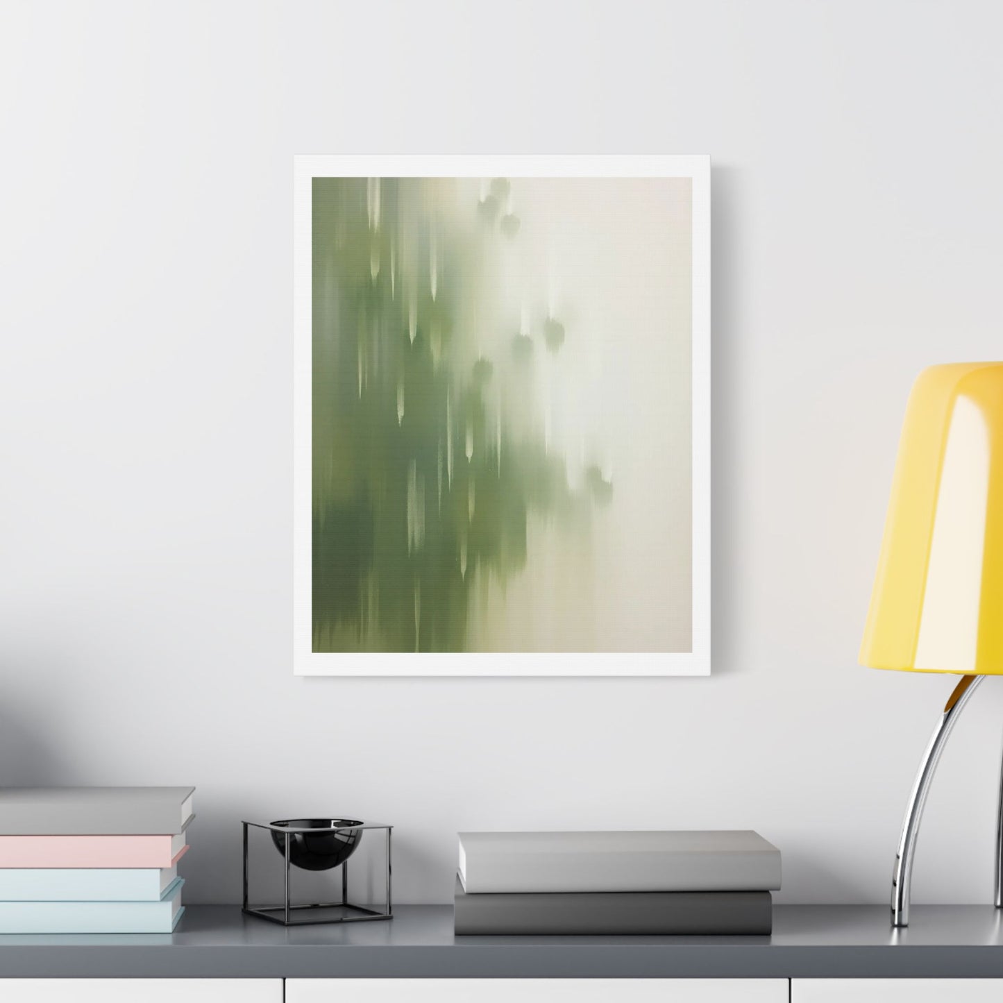 Faded Pastel Abstract Decor Art 'Designed by AI' Print on Canvas