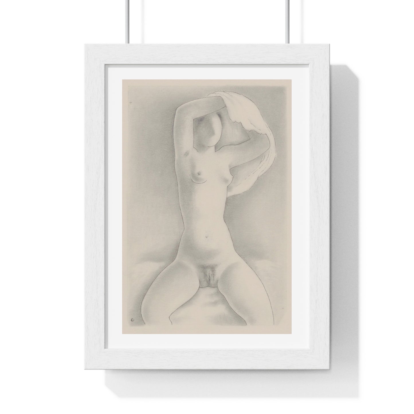 Woman With Shirt VIII by Mikuláš Galanda from the Original, Framed Art Print