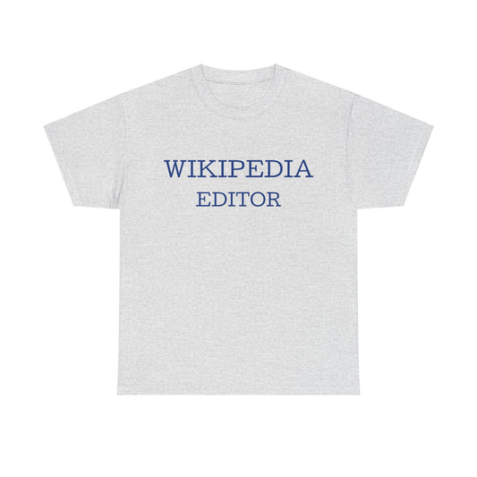 Wikipedia Editor Cotton T-Shirt