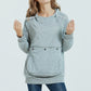 Women's Hoodie with Super-Size Front Travel Pocket, Multi Colours