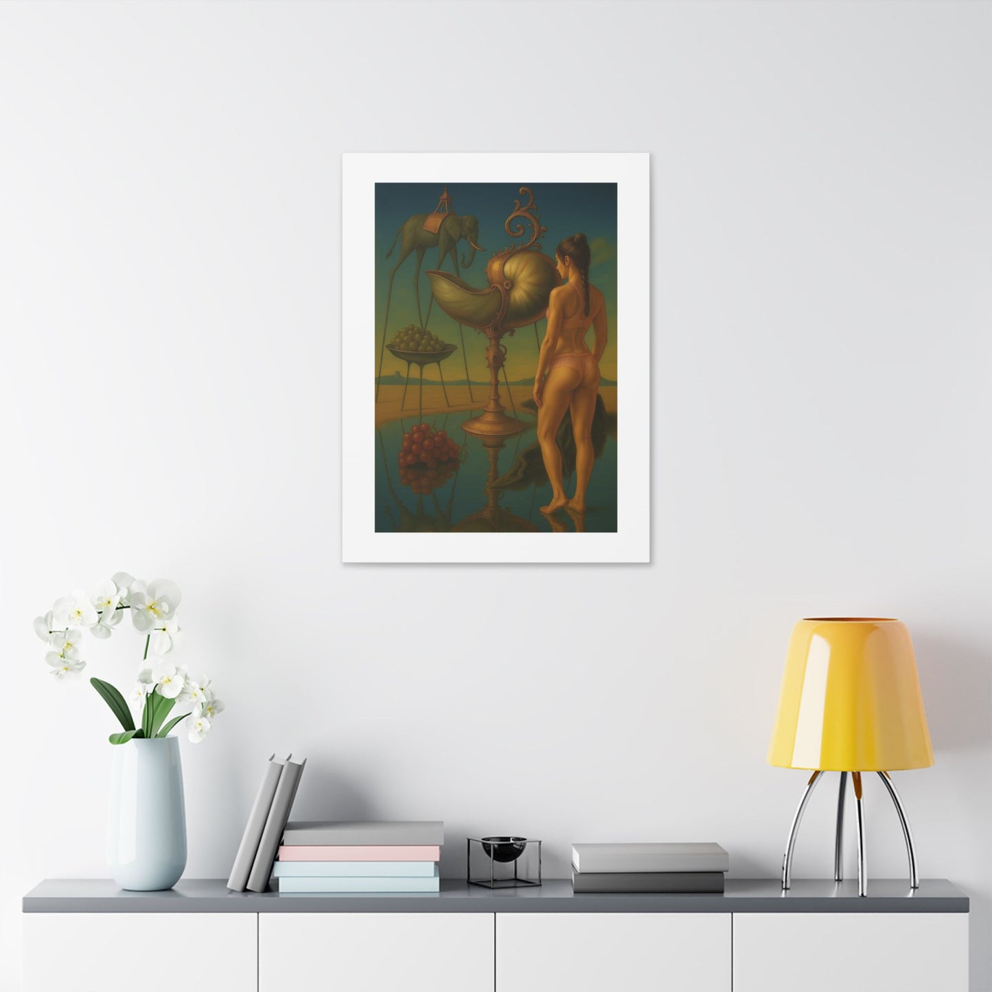 Waterfront Reality Distortion 'Designed by AI' Canvas Art Print