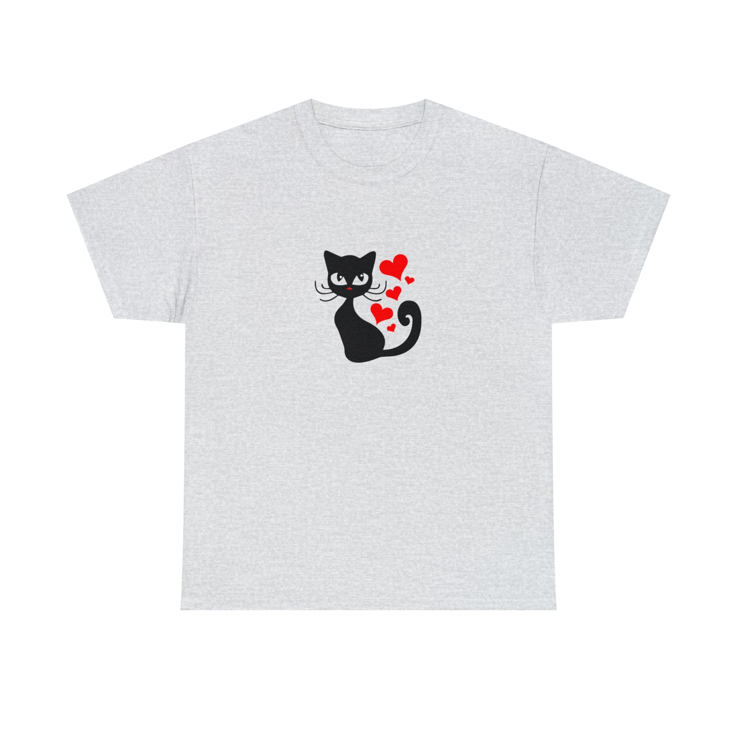 Love Cat Design Fashion T-Shirt