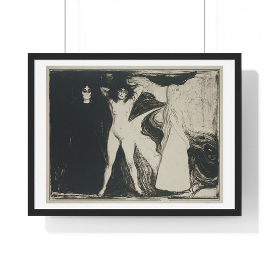 Das Weib (De Sfinx) (1899) by Edvard Munch Framed Art Print