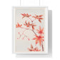 Branch of Maple Tree 'Momiji' with Leaves and Seeds (1870–1880) by Megata Morikaga, from the Original, Framed Art Print