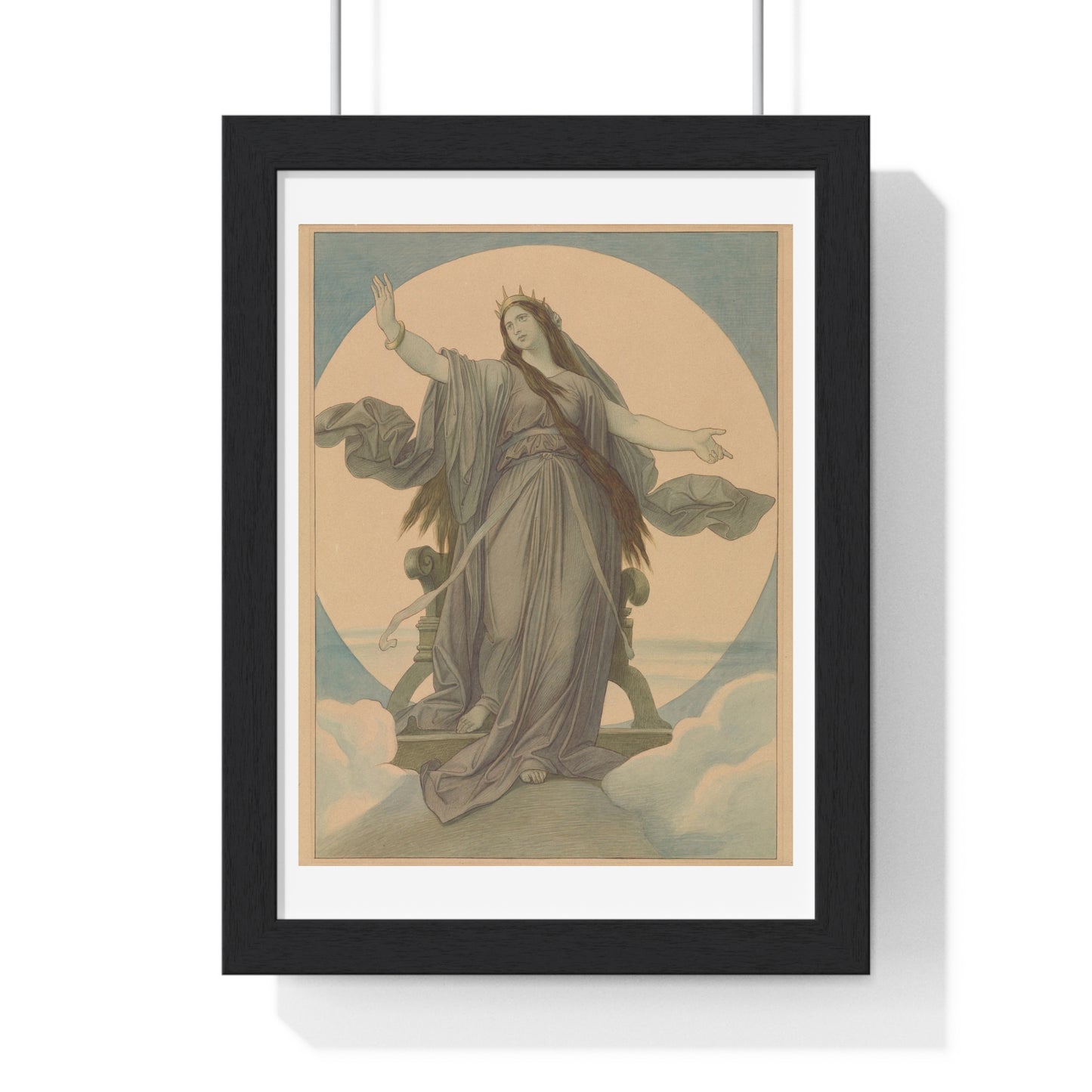 Queen of the Night (1864–1867) by Moritz von Schwind, from the Original, Framed Art Print