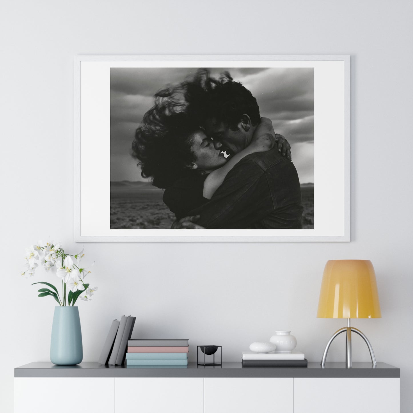 Nothing Else Matters, Romantic Black and White Photographic Art, Large Framed Print