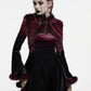 Punk Rave Lilith Gradient Devil Fur Shawl in Crimson