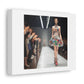 Fashion Catwalk Using Recycled Materials 'Designed by AI' Art Print on Canvas