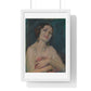 Model Holding Drapery (circa 1929) by Alice Pike Barney, from the Original, Framed Art Print