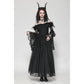 Dark in Love Millicent Black Tulle Feather Fantasy dress