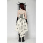 Dark in Love Zosia Punk Gothic Butterfly Embroidered Lace Dress in Beige
