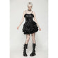 Dark in Love Harriet Punk Shiny Faux Leather Layered Dress