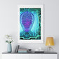Artificial Intelligence Self Portrait, Psychedelic Framed Art Print 'Designed by AI'