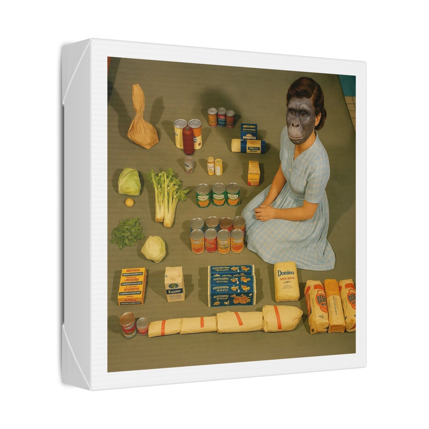 Grotesque Theatre 'Designed by AI' Canvas Art Print