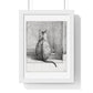 Sitting Cat From Behind (1812) Drawing by Jean Bernard, from the Original, Framed Print