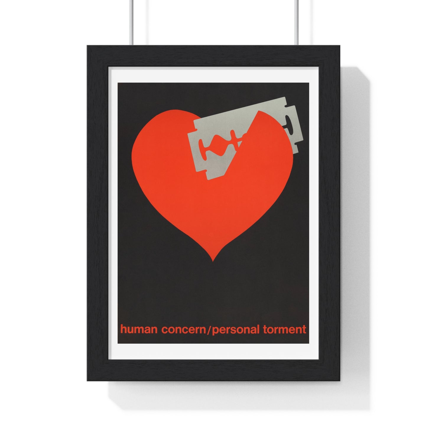 Human Concern, Personal Torment, Poster Art, from the Original, Framed Art Print