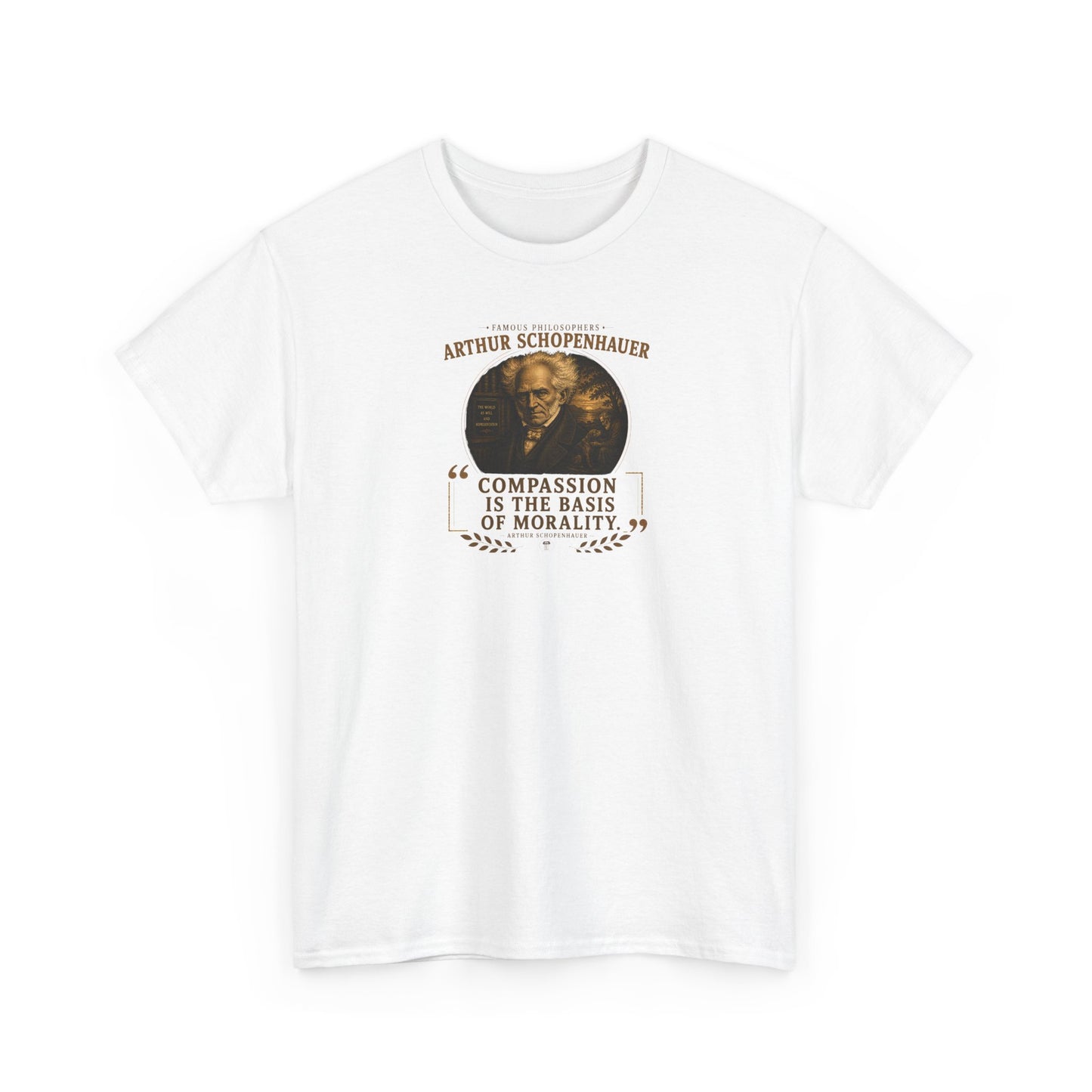 Arthur Schopenhauer on Compassion and Morality, Philosophy Tribute T-Shirt
