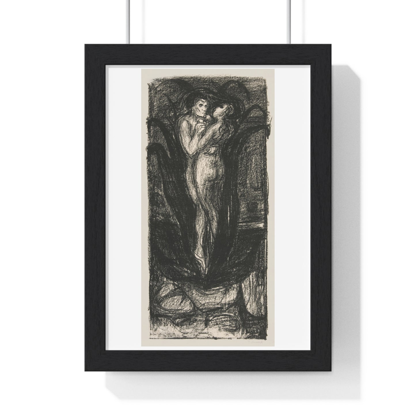 The Flower of Love 'Die Blume der Liebe' (1896) by Edvard Munch, from the Original, Framed Art Print