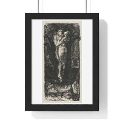 The Flower of Love 'Die Blume der Liebe' (1896) by Edvard Munch, from the Original, Framed Art Print