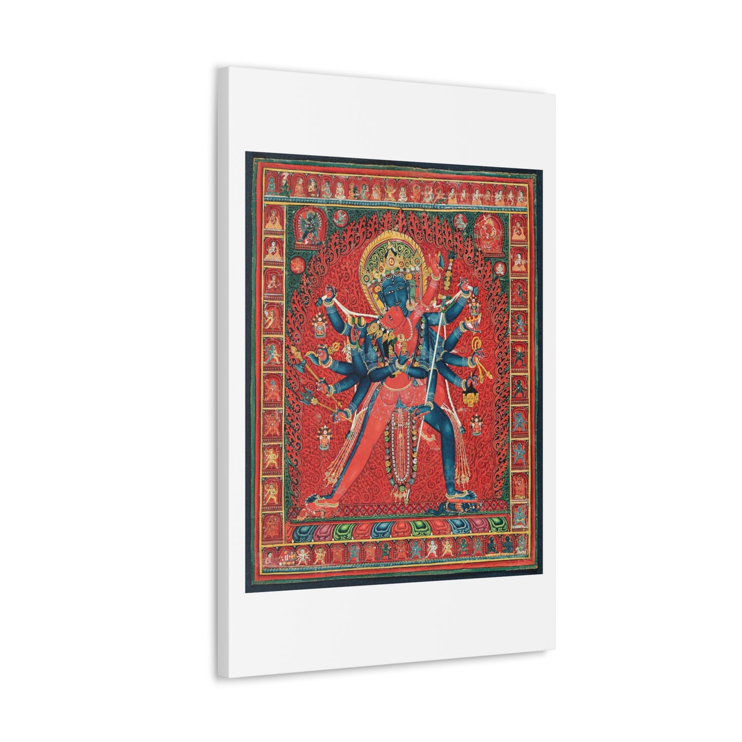 Chakrasamvara and Consort Vajravarahi (1450–1500) Canvas Art Print from the Original