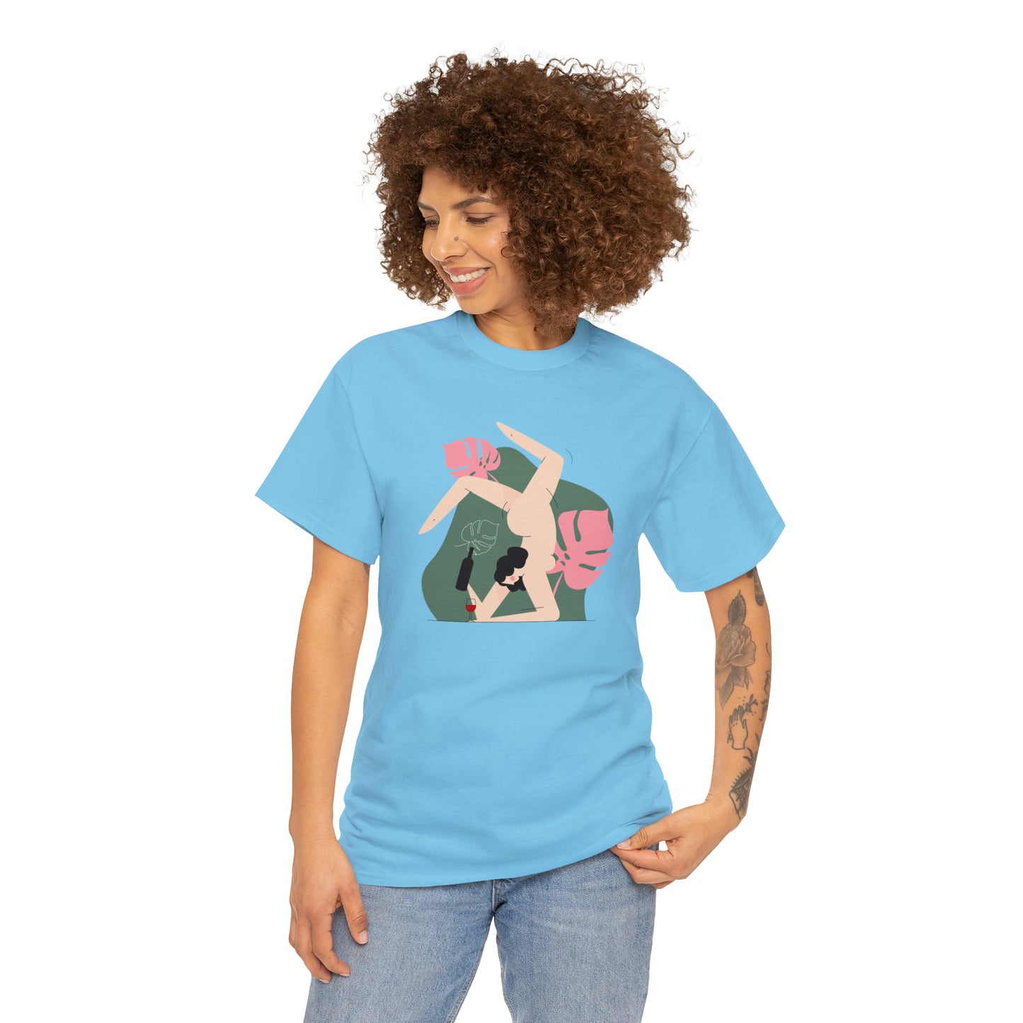 Chill Vibes, Naked Yoga Cotton T-Shirt