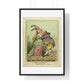 The Kiss at Würtemberg (1797) by James Gillray, from the Original, Framed Art Print