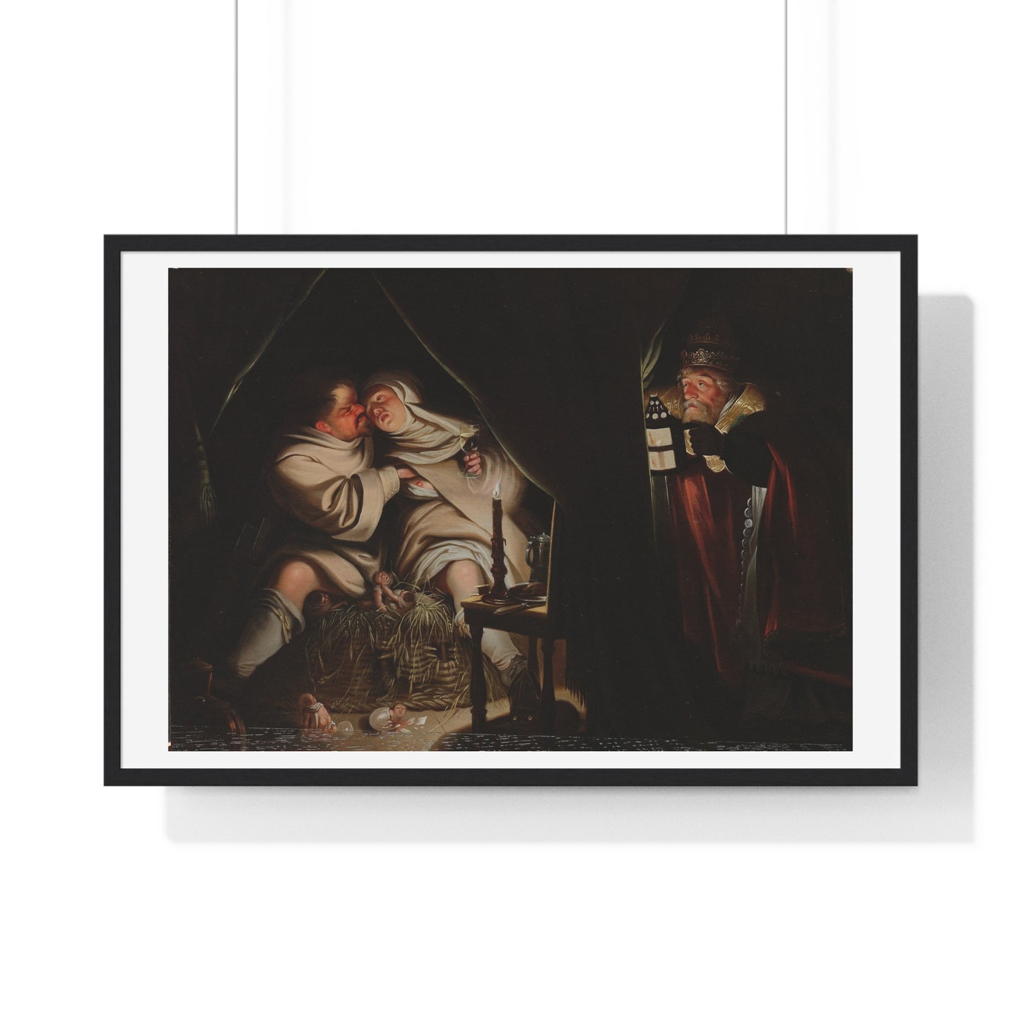 Satire on Celibacy (1600-1649) by Anonymous Artist, From the Original, Framed Print