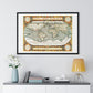 Map of the World 'Typus Orbis Terrarum' (1570-1595) by Abraham Ortelius, from the Original, Framed Art Print