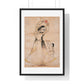 Mother and Child (1900) Ink and Opaque Watercolour by Bagta from the Original, Framed Art Print