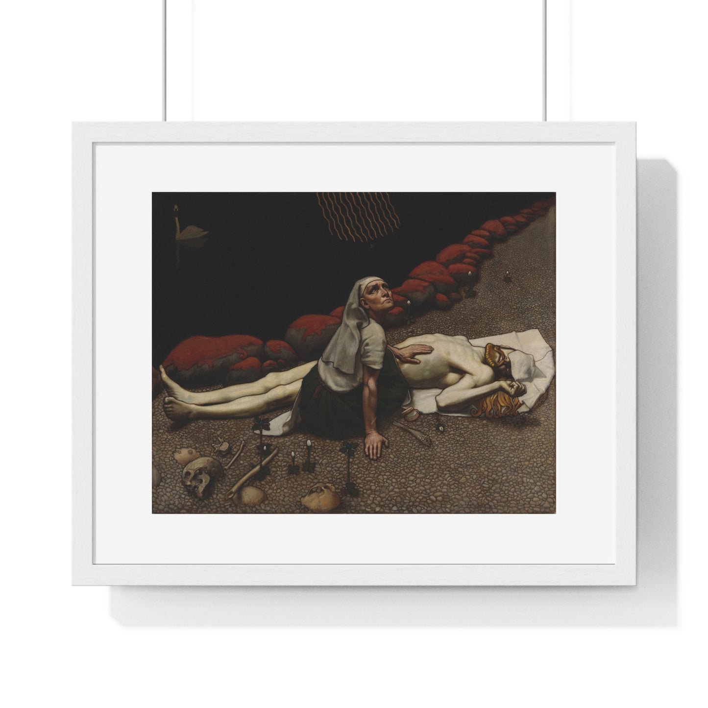 Lemminkäinen's Mother (189)  by Akseli Gallen-Kallela, from the Original, Framed Art Print