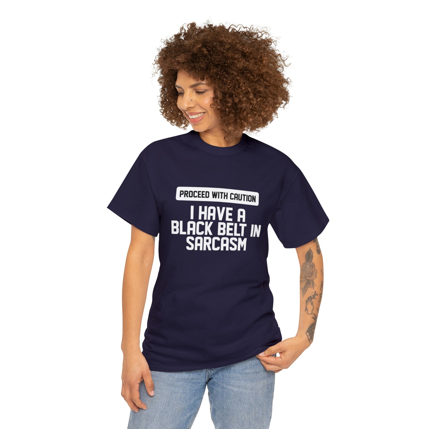 Black Belt In Sarcasm Funny T-Shirt