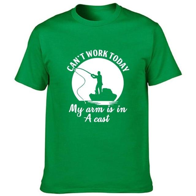 Can't Work Today, Funny Men's Fishing T-Shirt