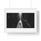 Black and White Photography, High-Contrast Cityscape II 'Designed by AI' Framed Print